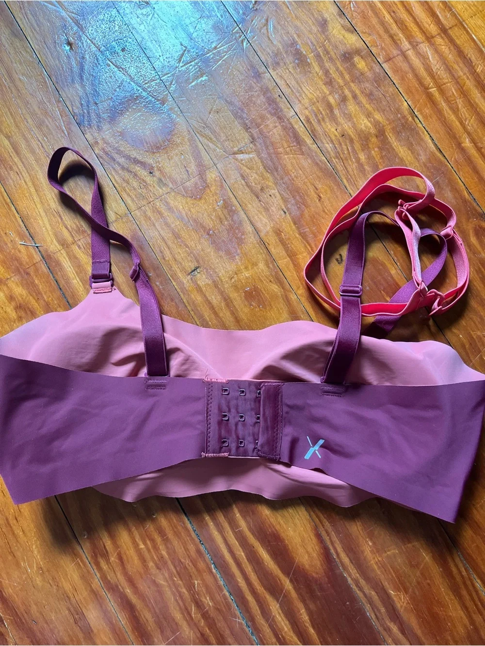 Knix Reversible Seamless Wireless Comfort Bra - Purple/Pink